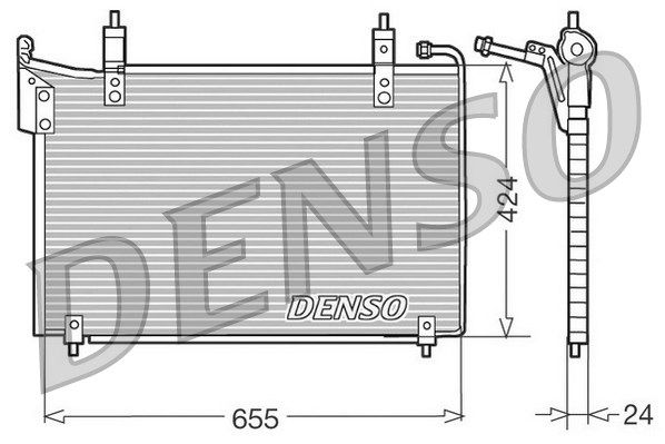 DENSO Конденсатор, кондиционер DCN11005