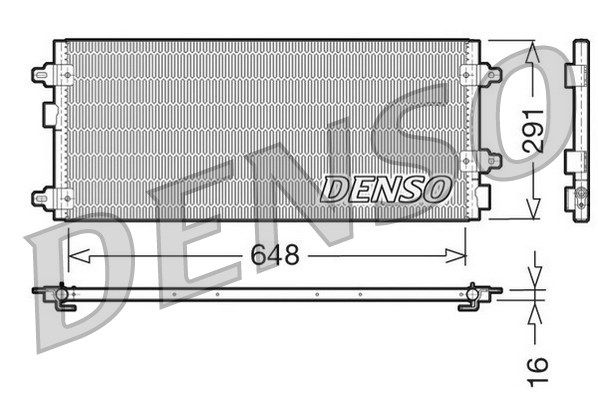 DENSO Конденсатор, кондиционер DCN13003