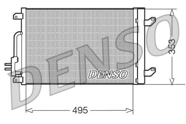 DENSO Конденсатор, кондиционер DCN13015