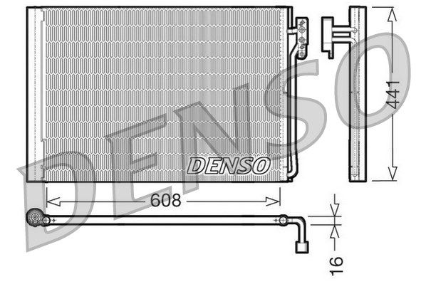 DENSO Конденсатор, кондиционер DCN14001