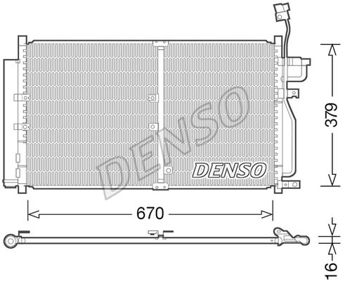 DENSO Kondensators, Gaisa kond. sistēma DCN15003