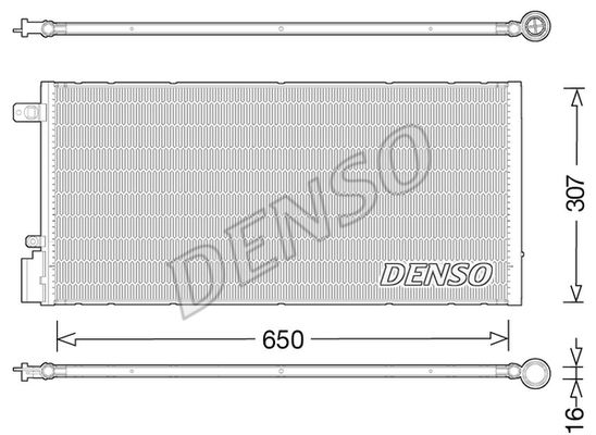 DENSO Конденсатор, кондиционер DCN15005