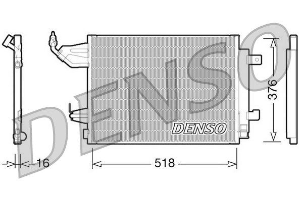 DENSO Kondensators, Gaisa kond. sistēma DCN16001