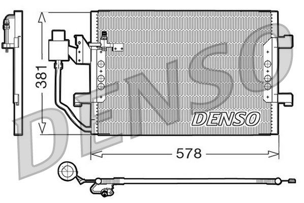 DENSO Kondensators, Gaisa kond. sistēma DCN17001