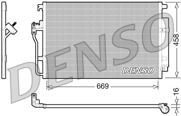 DENSO Kondensators, Gaisa kond. sistēma DCN17056