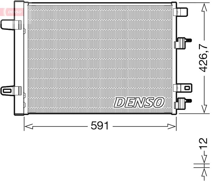 DENSO Конденсатор, кондиционер DCN17063