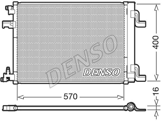 DENSO Конденсатор, кондиционер DCN20001