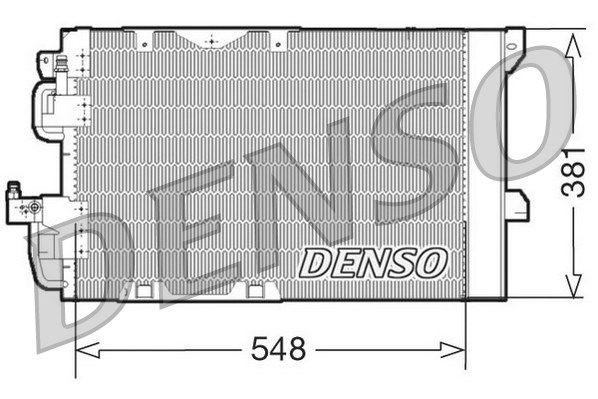 DENSO Конденсатор, кондиционер DCN20005