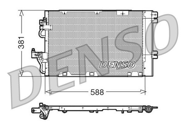 DENSO Конденсатор, кондиционер DCN20010