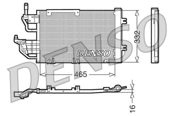 DENSO Конденсатор, кондиционер DCN20013