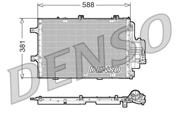 DENSO Конденсатор, кондиционер DCN20020