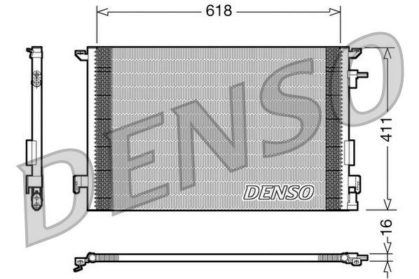 DENSO Конденсатор, кондиционер DCN20031