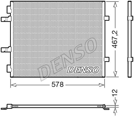 DENSO Конденсатор, кондиционер DCN20042