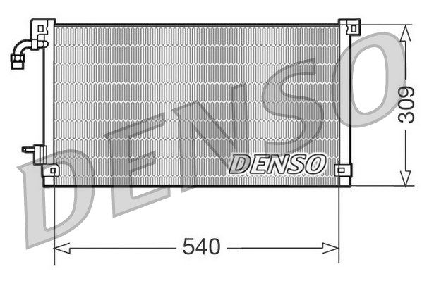 DENSO Kondensators, Gaisa kond. sistēma DCN21004