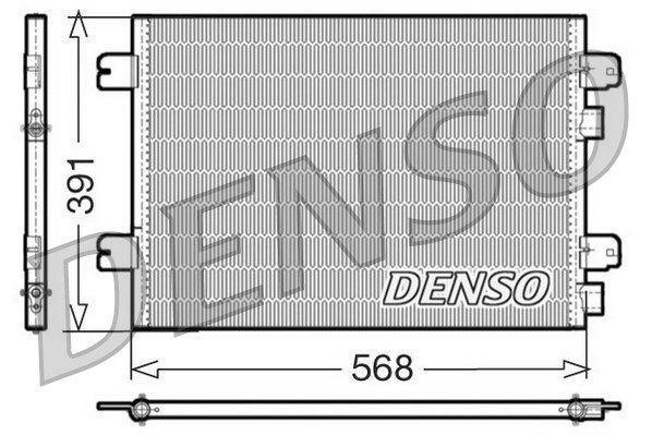 DENSO Конденсатор, кондиционер DCN23011