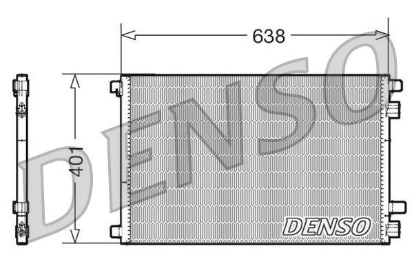 DENSO Kondensators, Gaisa kond. sistēma DCN23012