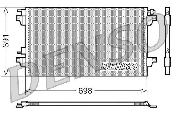 DENSO Конденсатор, кондиционер DCN23015