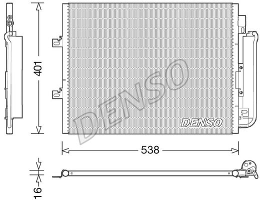 DENSO Kondensators, Gaisa kond. sistēma DCN23026