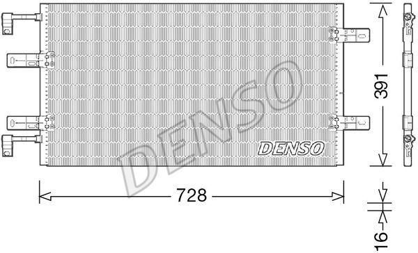 DENSO Kondensators, Gaisa kond. sistēma DCN23036