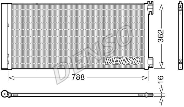 DENSO Kondensators, Gaisa kond. sistēma DCN23042