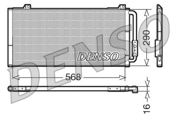 DENSO Kondensators, Gaisa kond. sistēma DCN24001