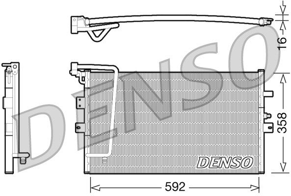 DENSO Kondensators, Gaisa kond. sistēma DCN25002