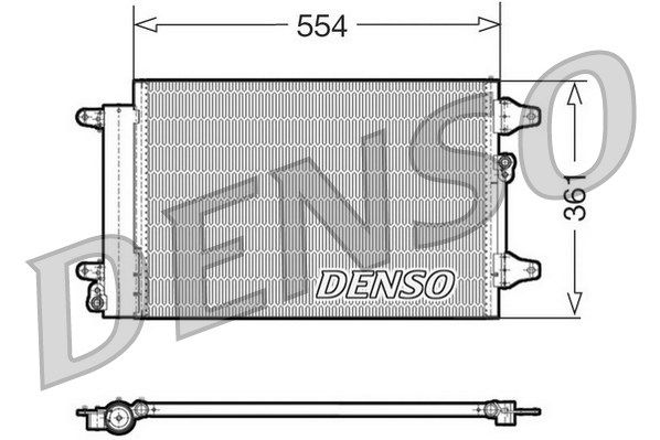DENSO Конденсатор, кондиционер DCN32015