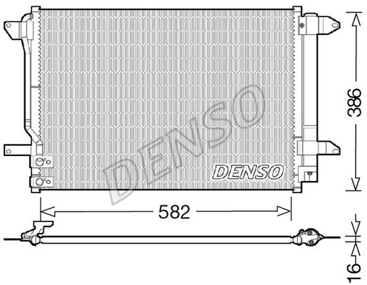 DENSO Конденсатор, кондиционер DCN32027