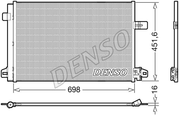 DENSO Конденсатор, кондиционер DCN32028