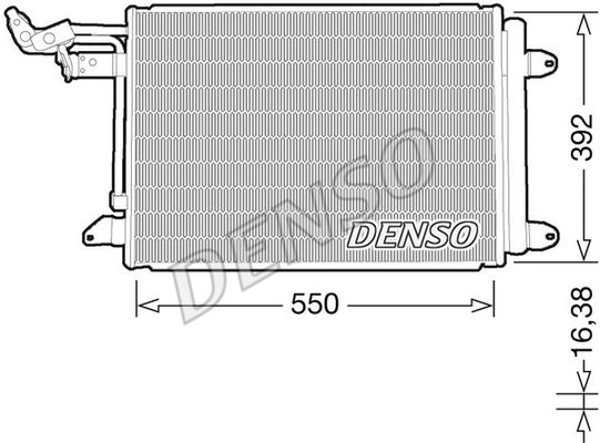 DENSO Конденсатор, кондиционер DCN32032