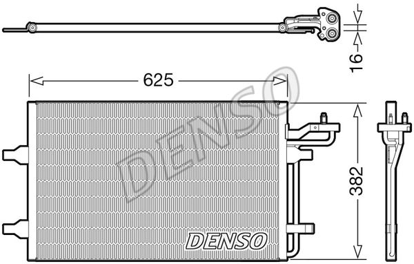 DENSO Kondensators, Gaisa kond. sistēma DCN33009