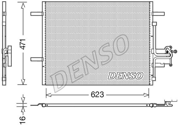 DENSO Конденсатор, кондиционер DCN33010