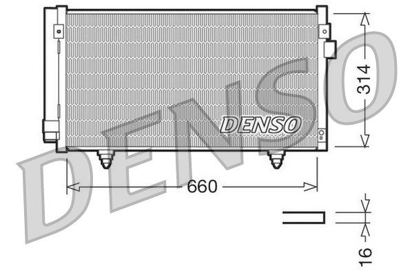 DENSO Конденсатор, кондиционер DCN36003