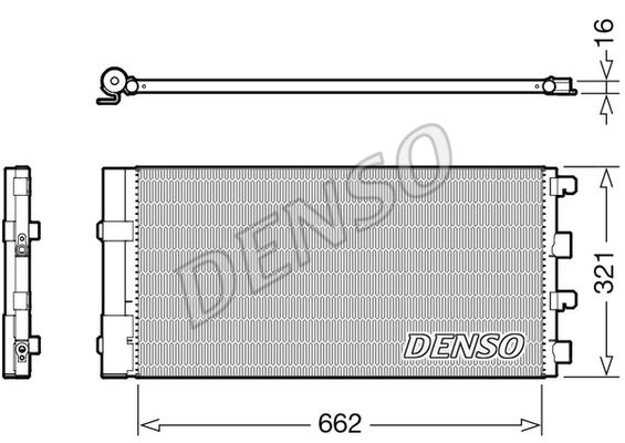 DENSO Конденсатор, кондиционер DCN37003