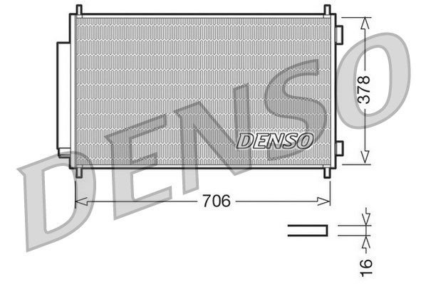 DENSO Kondensators, Gaisa kond. sistēma DCN40002