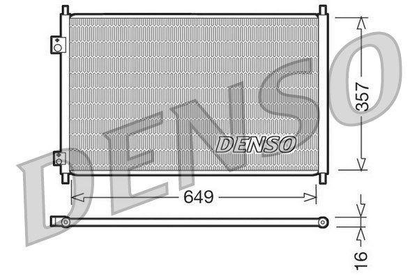 DENSO Kondensators, Gaisa kond. sistēma DCN40008