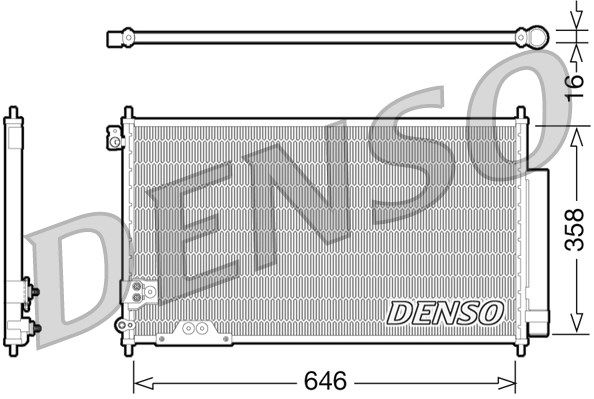 DENSO Kondensators, Gaisa kond. sistēma DCN40009