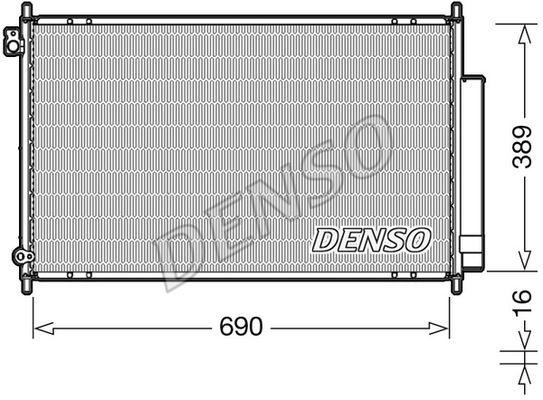 DENSO Kondensators, Gaisa kond. sistēma DCN40016