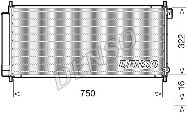 DENSO Kondensators, Gaisa kond. sistēma DCN40017