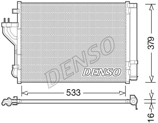 DENSO Kondensators, Gaisa kond. sistēma DCN41004