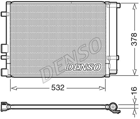 DENSO Kondensators, Gaisa kond. sistēma DCN41006