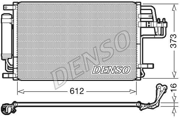 DENSO Конденсатор, кондиционер DCN41007