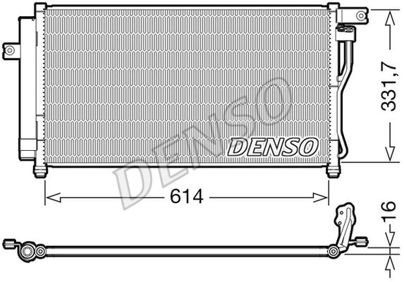 DENSO Конденсатор, кондиционер DCN41009