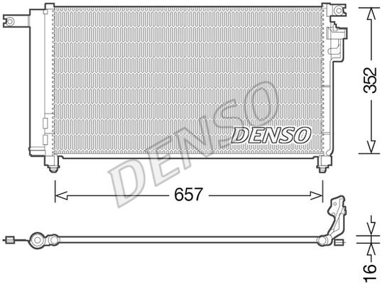 DENSO Kondensators, Gaisa kond. sistēma DCN43001