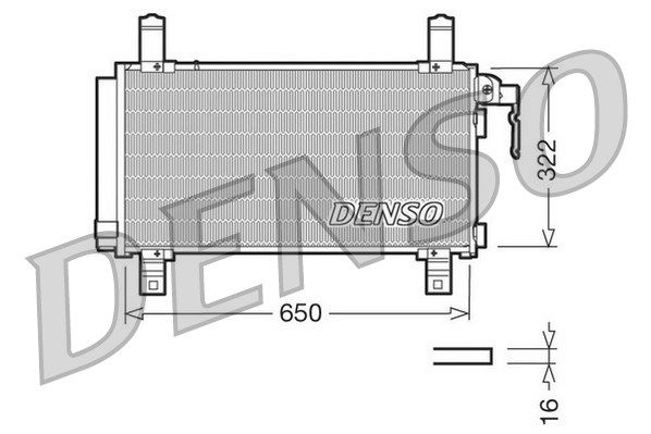 DENSO Конденсатор, кондиционер DCN44006