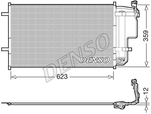 DENSO Конденсатор, кондиционер DCN44011