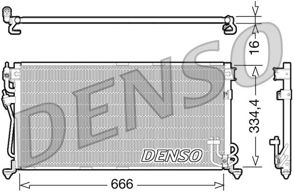 DENSO Kondensators, Gaisa kond. sistēma DCN45002