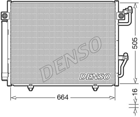 DENSO Kondensators, Gaisa kond. sistēma DCN45005