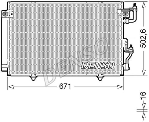 DENSO Kondensators, Gaisa kond. sistēma DCN45008