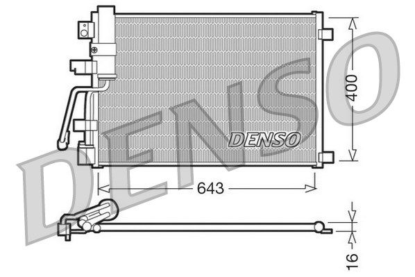 DENSO Kondensators, Gaisa kond. sistēma DCN46003